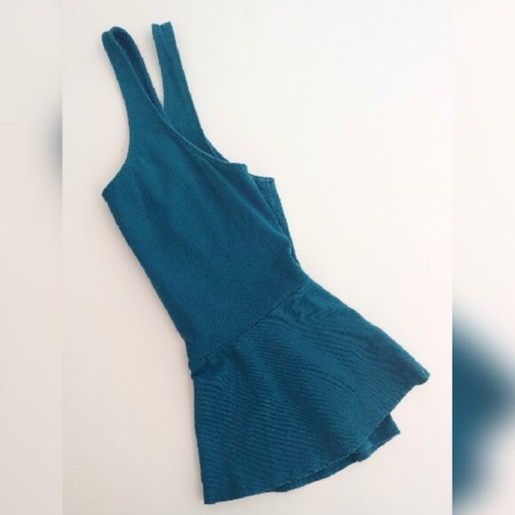 EXPRESS Blue Green Peplum Tank Top – Size Medium - Picture 6 of 6